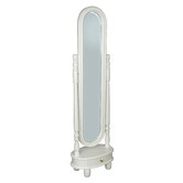 La Verde Felicity Mahogany Wood Standing Mirror