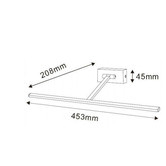 Lunescent Lighting Dash Chrome Steel LED Picture Light