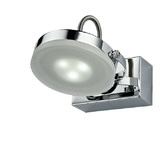 Lunescent Lighting Stainton Chrome Iron LED Wall Spotlight