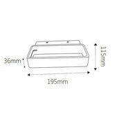 Lunescent Lighting White Leven  LED Aluminium Wall Sconce