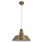 Lunescent Lighting Gair Shallow Dome Steel Pendant Light