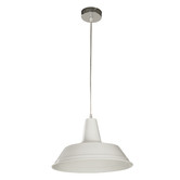 Lunescent Lighting Gair Shallow Dome Steel Pendant Light