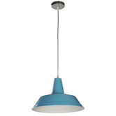 Lunescent Lighting Gair Shallow Dome Steel Pendant Light