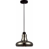 Lunescent Lighting Black Caldew 1 Light Glass Pendant