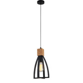 Lunescent Lighting Black Lowther 1 Light Iron Pendant