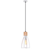 Lunescent Lighting Black Lowther 1 Light Iron Pendant