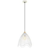 Lunescent Lighting White Eden Scandal 1 Light Iron Pendant