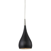 Lunescent Lighting Black Argill 1 Light Aluminium Pendant