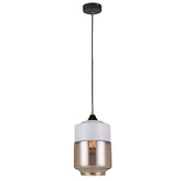 Lunescent Lighting Casa Capsule Amber Glass Pendant Light