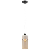 Lunescent Lighting Amber Casa 13cm Glass Pendant Light