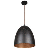 Lunescent Lighting Celeste 30.5cm Bell Perforated Metal Pendant Light