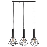 Lunescent Lighting Band Iron  3 Lamp Linear Pendant Light
