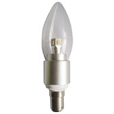 Lunescent Lighting Clear Candle Dimmable LED Bulb