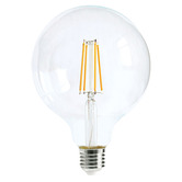 Lunescent Lighting Vale E27 Round 6W Dimmable LED Filament Bulb