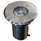 Lunescent Lighting 14.1cm Round Stainless Steel Inground Uplight