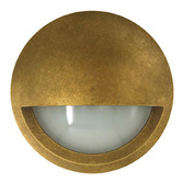Lunescent Lighting 12V DC Antique Brass Eyelid LED Step Light