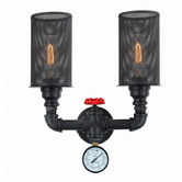Lunescent Lighting Veneto 2 Light Iron Wall Lamp