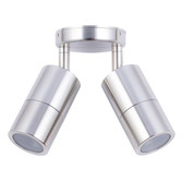 CLA Lighting MR16 Adjustable Double Stainless Steel Outdoor Ceiling Light