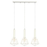 Lunescent Lighting Band Iron  3 Lamp Linear Pendant Light
