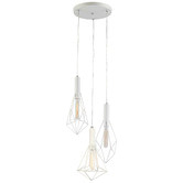 Lunescent Lighting Band Iron 3 Lamp Pendant Light