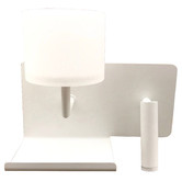 Lunescent Lighting White Vigol Aluminium Wall Light