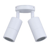 Lunescent Lighting Lustro GU10 Aluminium Adjustable Double Exterior Spotlight
