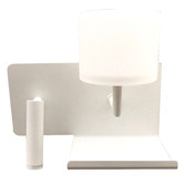 Lunescent Lighting White Vigol Aluminium Wall Light