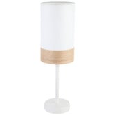 Lunescent Lighting Tambura Metal &amp; Fabric Table Lamp