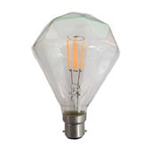 Lunescent Lighting Diamond B22 Pear 3.5W Decorative LED Filament Bulb