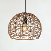 Lunescent Lighting Canamo Dome Hemp Rope Pendant Light
