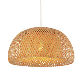 Lunescent Lighting Canasta Bamboo Dome Pendant Light