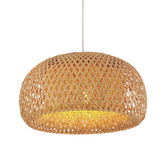 Lunescent Lighting Canasta Bamboo Dome Pendant Light