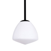 Lunescent Lighting Ciotola Glass &amp; Iron Pendant Light
