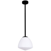 Lunescent Lighting Ciotola Glass &amp; Iron Pendant Light