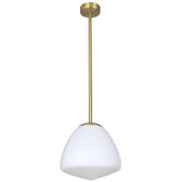 Lunescent Lighting Ciotola Glass &amp; Iron Pendant Light
