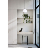 Lunescent Lighting Ciotola Glass &amp; Iron Pendant Light