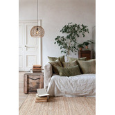 Lunescent Lighting Canamo Dome Hemp Rope Pendant Light