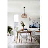 Lunescent Lighting Canamo Dome Hemp Rope Pendant Light