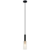 Lunescent Lighting Cleo Glass &amp; Iron Pendant Light
