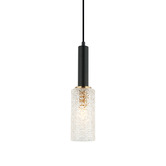 Lunescent Lighting Cleo Glass &amp; Iron Pendant Light