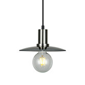 Lunescent Lighting Chapeau Glass &amp; Iron Pendant Light