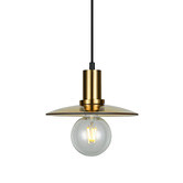 Lunescent Lighting Chapeau Glass &amp; Iron Pendant Light