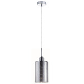 Lunescent Lighting Espejo Glass &amp; Iron Pendant Light