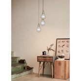 Lunescent Lighting Contour Pear Iron Pendant Light