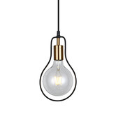 Lunescent Lighting Contour Pear Iron Pendant Light
