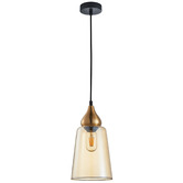 Lunescent Lighting Jerez Tapered Cylinder Glass Pendant Light