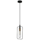 Lunescent Lighting Contour Rectangular Iron Pendant Light