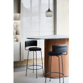 Lunescent Lighting Marbre Glass &amp; Iron Pendant Light