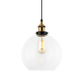 Lunescent Lighting Pesini Glass &amp; Iron Pendant Light