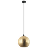 Lunescent Lighting Roche Glass &amp; Iron Pendant Light
